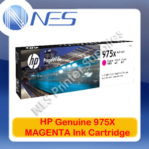 HP Genuine 975X MAGENTA High Yield Ink Cartridge for PageWide Pro 452dw/477dw/552dw/577dw/577z (L0S03AA)